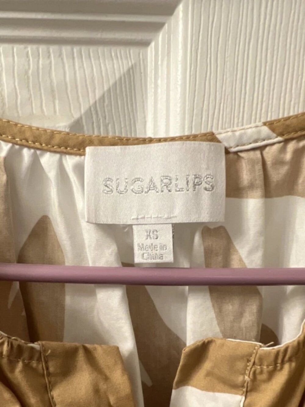 Sugarlips XS Palmer Poplin Tiered Maxi Dress - Picture 4 of 5